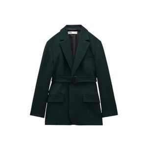 Zara Straight Fit Blazer with Belt